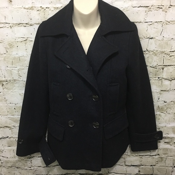 giacca Jackets & Blazers - Giacca Charcoal Gray Wool Pea Coat